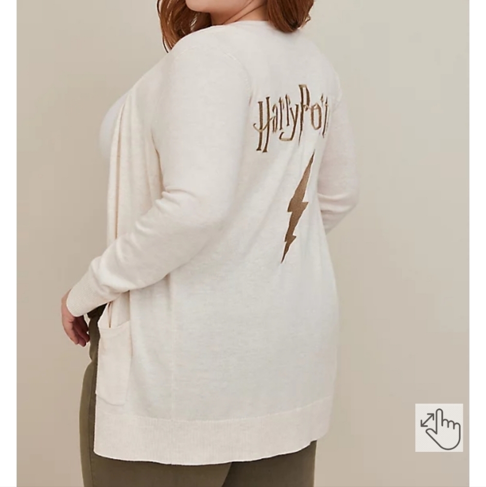 🆕️🧙‍♂️⚡️HARRY POTTER BUTTON FRONT CARDIGAN - HEATHER OATMEAL 🧙‍♂️⚡️